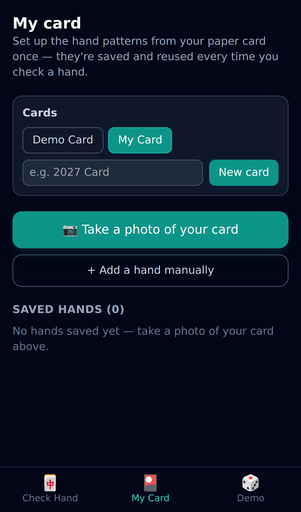 Mahjong Hand - My Card